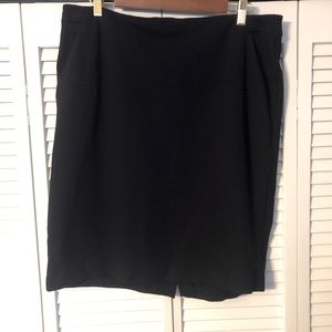 a new day zip back navy blue pencil skirt size 18